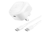 Telefon - Adapter i Ładowarka - Belkin BoostCharge power adapter - compact - 24 pin USB-C - 45 Watt - with USB-C cable (1m) - WCA013KQ1MWH-B6