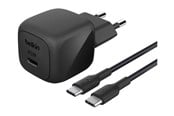 Telefon - Adapter i Ładowarka - Belkin BoostCharge power adapter - compact - 24 pin USB-C - 45 Watt - with USB-C cable (1m) - WCA013KQ1MBK-B6