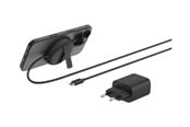 Telefon - Adapter i Ładowarka - Belkin BoostCharge Pro wireless charging pad - magnetic - + AC power adapter - 15 Watt - WIA011KQBK