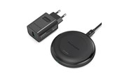 Telefon - Adapter i Ladowarka - RAVPower Wireless 10W Qi Charger incl. Quick Charge 3.0 wall charger Black - RP-PC034