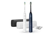 Szczoteczka elektryczna do zębów - Philips Elektryczna szczoteczka do zębów Sonicare 5500 series HX7119 - tooth brush - white/navy blue - HX7119/01