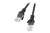 Kabel sieciowy - Lanberg patch cable - RAL 9004 - Black - Czarny - 20m - PCU6-10CC-2000-BK