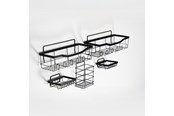 Akcesoria lazienkowe - Scandinavian Collection - Bathroom Hanging Set - Black - 5740007825224
