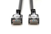 Kabel sieciowy - DIGITUS CAT 6A F-FTP Slim Patch Cord - 0.5m - Czarny - 0.5m - DK-1632-A-005S-BL