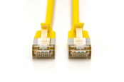 Kabel sieciowy - DIGITUS CAT 6A F-FTP Slim Patch Cord - 0.5m - Żółty - 0.5m - DK-1632-A-005S-Y