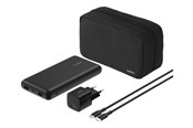 Powerbank - Belkin BoostCharge power bank - + AC power adapter - 24 pin USB-C 2 x USB - with zippered pouch case Powerbank - Czarny - 20000 mAh - BU042KQBK