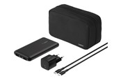 Powerbank - Belkin BoostCharge power bank - + AC power adapter - 24 pin USB-C 2 x USB - with zippered pouch case Powerbank - Czarny - 10000 mAh - BU041KQBK