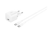 Telefon - Adapter i Ładowarka - Belkin BoostCharge power adapter - PPS technology - 24 pin USB-C - 25 Watt - with USB-C cable (1m) - WCA012KQ1MWH-B6