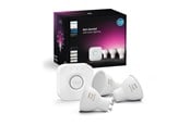 Inteligentny dom - Philips Hue GU10 3-pack + Bridge Starter Kit - White & color ambience - 929003666512