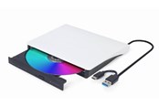 Naped optyczny - Gembird DVD-USB-031-BW - Zewnętrzny - Nagrywarka DVD - USB 3.1 Gen 1 - Biały - DVD-USB-031-BW