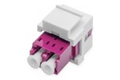 Kabel sieciowy - DIGITUS Fiber Optic LC/LC Duplex Coupler - Fioletowy - DN-96019-1-K