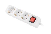 Kabel zasilający (zewnętrzny) - Lanberg - power strip - with circuit breaker - 2500 Watt - PS1-03F-0150-W