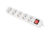 Kabel zasilający (zewnętrzny) - Lanberg - power strip - with circuit breaker - 2500 Watt - PS1-05F-0150-W