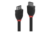 Kabel wyświetlacza - Lindy Black Line HDMI cable with Ethernet - 50 cm - 36470