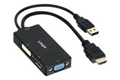 Kabel wyswietlacza - Lindy - video converter - black - 38182