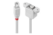 Kabel USB - Lindy - USB extension cable - USB Type B to USB Type B - 1 m - 31801