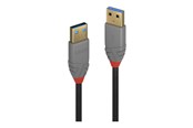 Kabel USB - Lindy Anthra Line - USB cable - USB Type A to USB Type A - 1 m - 36751