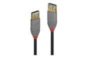 Kabel USB - Lindy Anthra Line - USB extension cable - USB Type A to USB Type A - 3 m - 36763