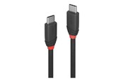 Kabel USB - Lindy Black Line - USB-C cable - 24 pin USB-C to 24 pin USB-C - 1 m - 36906