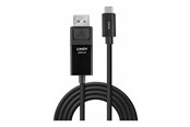 Kabel USB - Lindy - video adapter cable - 24 pin USB-C to DisplayPort - 2 m - 43342