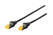 Kabel sieciowy - DIGITUS Professional patch cable - 25 cm - black - Czarny - 0.25m - DK-1612-030/BL