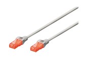 Kabel sieciowy - DIGITUS Professional patch cable - 50 cm - grey - Szary - 0.5m - DK-1617-005