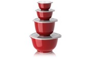 Akcesoria kuchenne - Rosti - Margrethe Bowls - Set of 4 + Lids (Red) - 29963