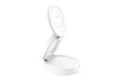 Telefon - Adapter i Ladowarka - Belkin BoostCharge wireless charging stand - 2-in-1 Qi2 magnetic foldable - + AC power adapter - 15 Watt - WIZ035KQWH