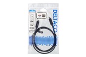 Kabel USB - Deltaco - USB-C cable - 24 pin USB-C to 24 pin USB-C - 1 m - USBC-1122