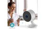 Inteligentny dom - Nedis SmartLife Indoor Camera Wi-Fi 3MP Full HD 1296p Cloud Storage (option) / microSD (not included) / Onvif With motion sensor Night vision White - WIFICI08CWT