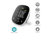 Inteligentny dom - Nedis SmartLife Air Quality Meter Wi-Fi Incl. Display Humidity / Carbon Dioxide (CO2) / Temperature Android™ / IOS White / Black - WIFISA20CBK