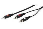 Kabel audio - Vivanco Audio Cable 1x3.5mm / 2xRCA 5m Black - 4008928460322
