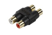 Kabel audio - Vivanco Audio Adapter 2xRCA Female Black - 4008928461022