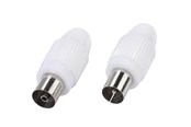 Kabel antenowy, zlacze - Vivanco Antenna connectors Coax plug + socket - 4008928480023