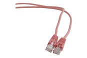 Kabel sieciowy - Gembird patch cable - 50 cm - pink - Różowy - 0.5m - PP12-0.5M/RO