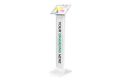 Uchwyty ścienne, uchwyty AV i meble AV - Compulocks Apex BrandMe stand - for tablet - brandable - white - Max - recommended for - 140W209APXW