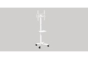 Telewizor - akcesoria - Gembird TV floor stand with caster wheels 32"" - 55"" - TVS-55T-03-W