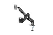 Uchwyt na monitor - Gembird Desk mounted adjustable double monitor arm 17"-32" - Czarny - MA-DA2-06