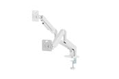 Uchwyt na monitor - Gembird Desk mounted adjustable double monitor arm 17"-32" - Biały - MA-DA2-06-W