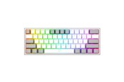 Klawiatura - REDRAGON K617-RGB Fizz RGB White/Grey keyboard - Klawiatura gamingowa - Angielski (US) - Biały - K617-RGB