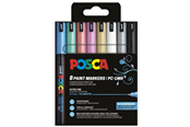 Przybory do pisania i rysowania - POSCA PC-1MR - 8 pcs - Water-based pigment - Metallic colors - 401653