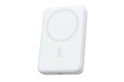 Powerbank - Aukey PB-MS04 MagFusion Magnetic Wireless - Frost White Powerbank - Biały - 10000 mAh - PB-MS04 White