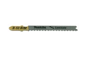 Wyrzynarka - Makita B-53 - jig saw blade - for wood plastic chipboard plywood laminate hardwood veneered wood melamine faced chipboard (MFC) laminated wood - 5 pieces - B-10986