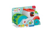 Zabawki dla niemowląt - Clementoni Baby Soft Clemmy Steamroller Vehicle with Blocks 9pcs. - 17495