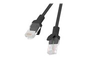 Kabel sieciowy - Lanberg patch cable - 2 m - RAL 9004 black - Czarny - 2m - PCU5-20CC-0200-BK