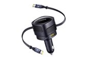 Telefon - Adapter i Ladowarka - Baseus Enjoyment Max Car Charger 90W USB-C x2 USB-A USB-C Ports - Black - C00035507121-03