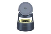 Telefon - Adapter i Ladowarka - 4smarts Qi2 Charging Station Aura Sound - Grey - 541327