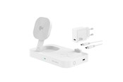 Telefon - Adapter i Ladowarka - 4smarts Trident wireless charging stand - Qi2 - + AC power adapter - 24 pin USB-C - 25 Watt - 540998