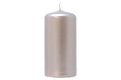 Dekoracje - Asp-Holmblad Świeca filarowa metaliczna Silver - 69810