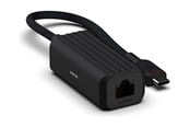 Adapter Sieciowy  (karta sieciowa, serwer druku, itp.) - Unisynk USB-C to Network Adapter - Black - 10379